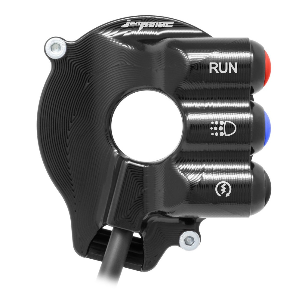[JPCOAP009DD] Jetprime Throttle Cover with Handlebar Switch for Aprilia Dorsoduro (Black) - image 3