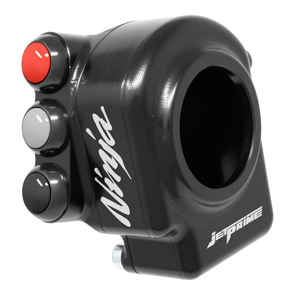 [JPCOKA054] Jetprime Throttle Cover with Handlebar Switch for Kawasaki Ninja ZX-10R / R (Black) - image 2