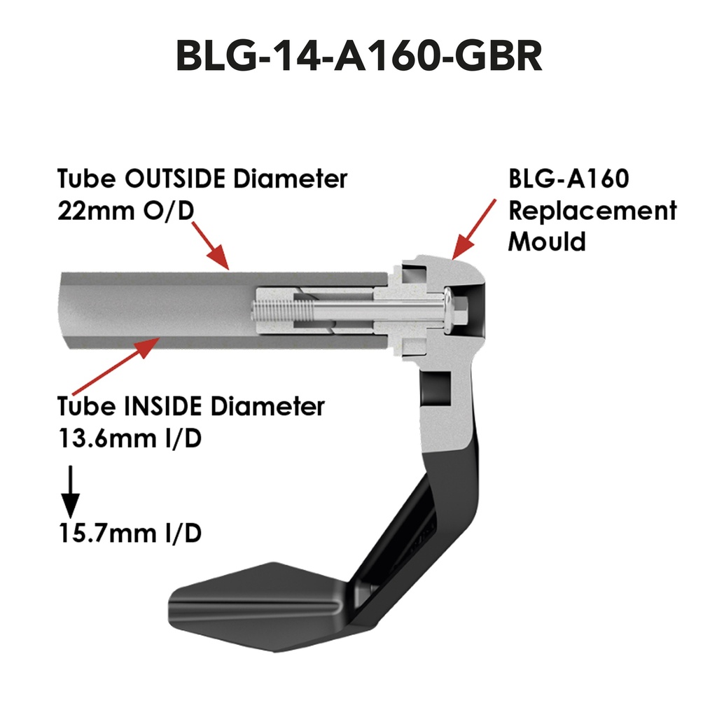 [BLG-14-A160-GBR-004] GBRacing Brake Lever Guard A160 for KTM 990 RC R - image 5