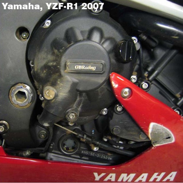 [CP-R1-2007-CS-GBR] GBRacing Crash Protection Bundle for Yamaha YZF-R1 2007 - 2008 - image 1