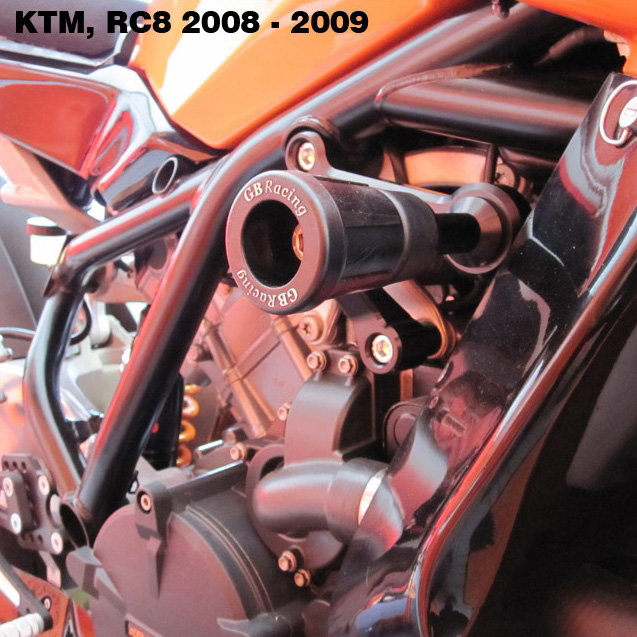 [CP-RC8-2008-SET-GBR] GBRacing Frame Sliders / Crash Knobs Set for KTM RC8 / RC8 R - image 2