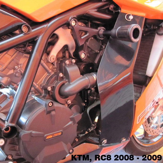 [CP-RC8-2008-SET-GBR] GBRacing Frame Sliders / Crash Knobs Set for KTM RC8 / RC8 R - image 3