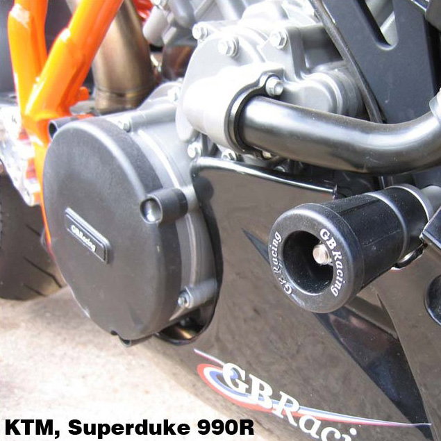 [CP-SD-2-SET-GBR] GBRacing Lower Frame Sliders for KTM 990 Super Duke, Supermoto SMT - image 1