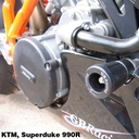 [CP-SD-2-SET-GBR] GBRacing Lower Frame Sliders for KTM 990 Super Duke, Supermoto SMT - image 1