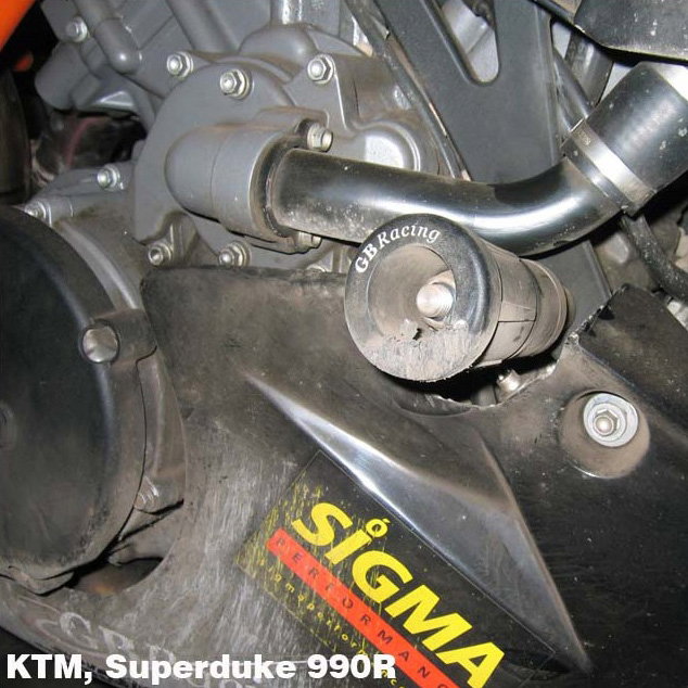 [CP-SD-2-SET-GBR] GBRacing Lower Frame Sliders for KTM 990 Super Duke, Supermoto SMT - image 6