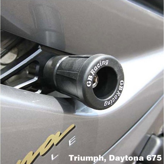 [CP675-SET-GBR] GBRacing Frame Sliders / Crash Knobs for Triumph Daytona 675 Street Triple / R - image 1