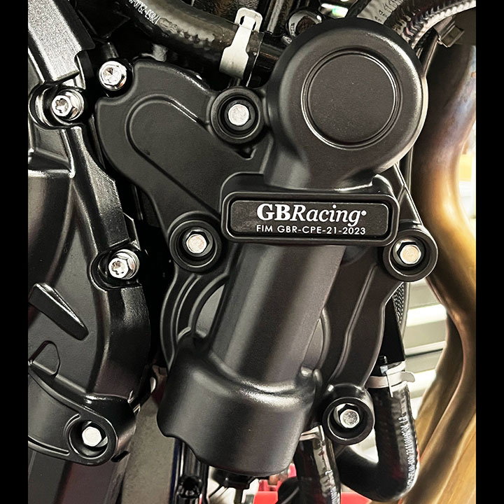 [EC-GSX-8S-M3-5-GBR] GBRacing Water Pump Case Cover for Suzuki GSX-8S V-Strom 800DE - image 2