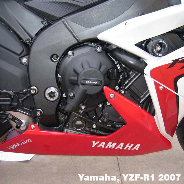 [EC-R1-2007-2-GBR] GBRacing Gearbox / Clutch Cover for Yamaha YZF-R1 2007 – 2008 - image 1