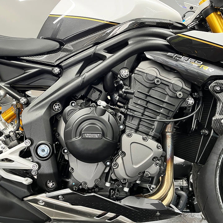 [EC-ST-1200-2021-2-GBR] GBRacing Clutch /  Gearbox Cover for Triumph Speed Triple 1200 2021 - image 1