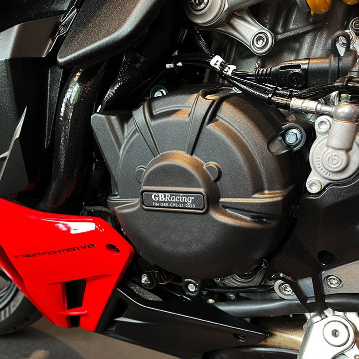 [EC-V2-SF-2022-1-GBR] GBRacing Alternator / Stator Cover for Ducati Streetfighter V2 2022 - image 3