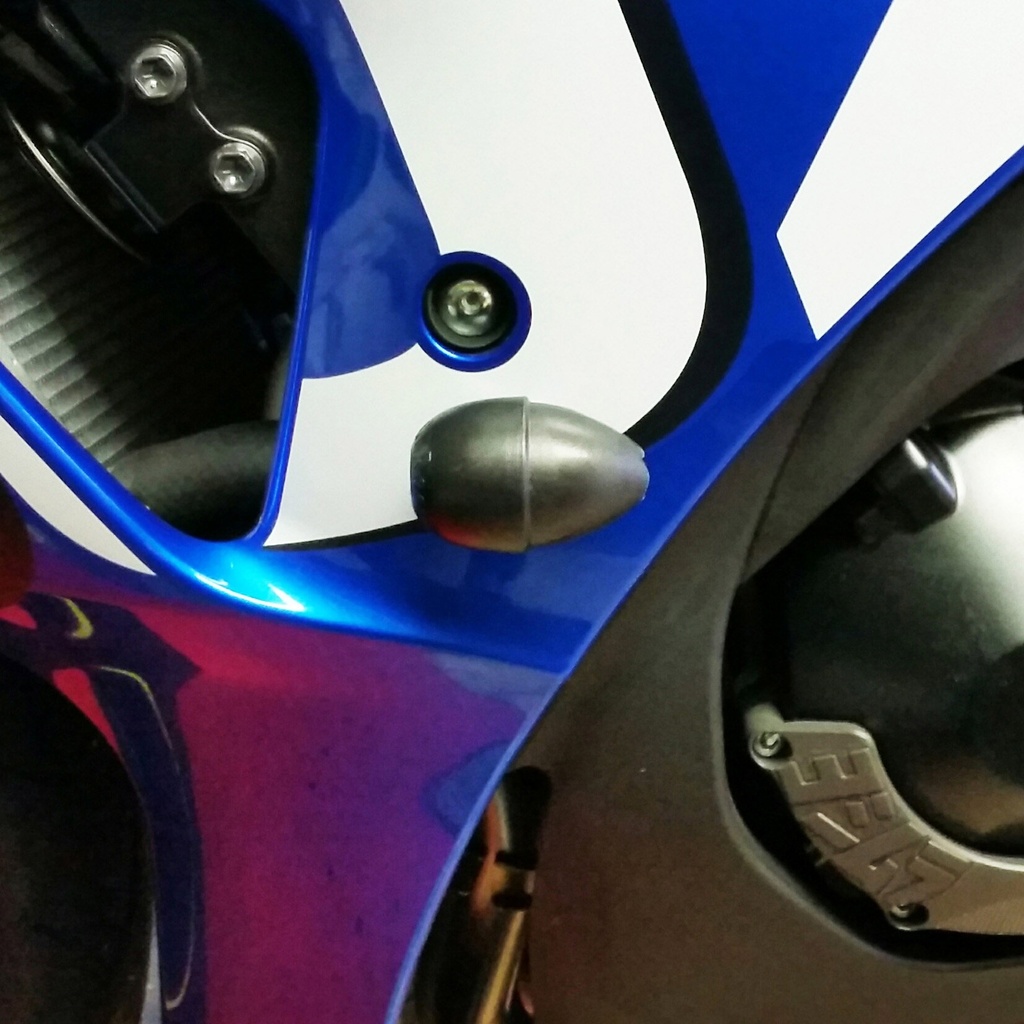 [FS-GSXR1000-K9-S] GBRacing Bullet Frame Sliders (Street) for Suzuki GSX-R 1000 K9 - L6 - image 1