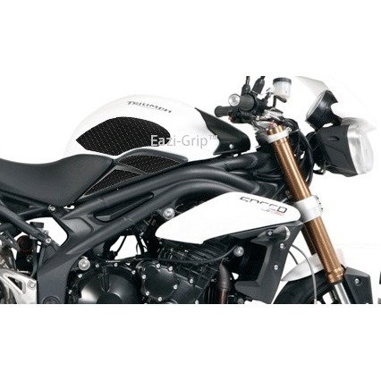 [EVO804BL] Eazi-Grip EVO Tank Grips for Triumph Speed Triple R 2011 - 2015, clear or black (Black) - image 1