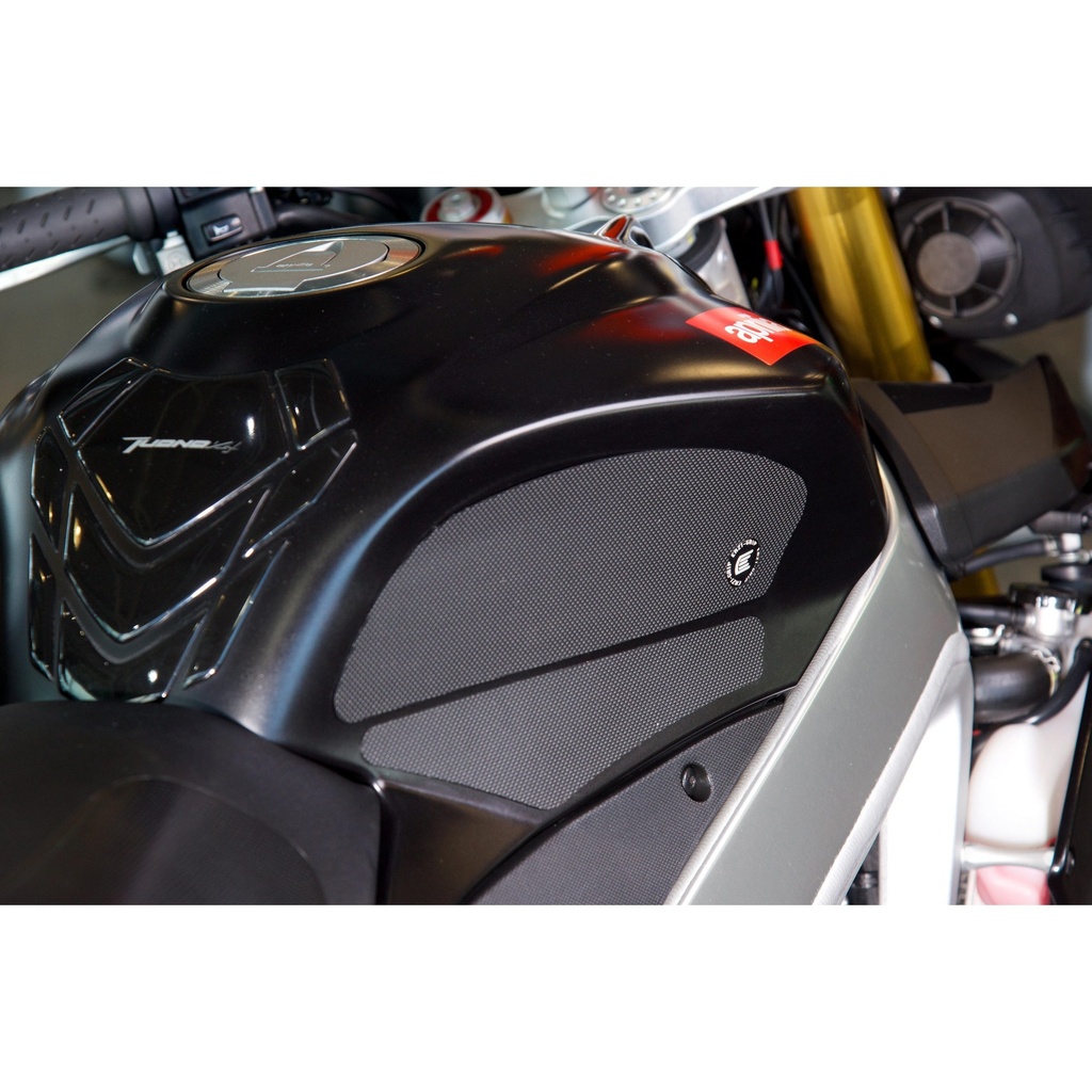 [EVO002BL] Eazi-Grip EVO Tank Grips for Aprilia RSV4 Tuono V4R 2009 - 2020, clear or black (Black) - image 1