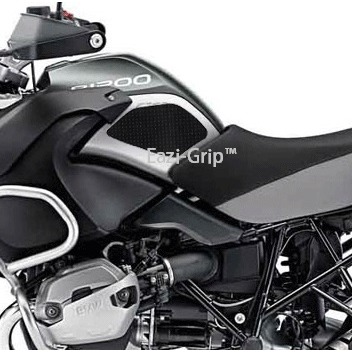 [EVO107BL] Eazi-Grip EVO Tank Grips for BMW R1200GS Adventure 2006 - 2013, clear or black (Black) - image 1