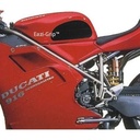 [EVO200BL] Eazi-Grip EVO Tank Grips for Ducati 916, 996, 748 and 998, clear or black (Black) - image 1