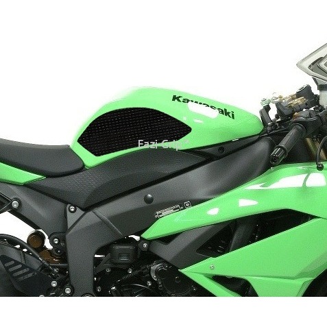 [EVO407BL] Eazi-Grip EVO Tank Grips for Kawasaki Ninja ZX-6R 2009 - 2013, clear or black (Black) - image 1