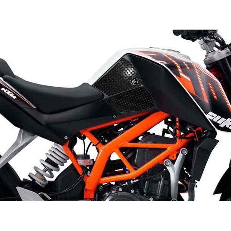 [EVO501BL] Eazi-Grip EVO Tank Grips for KTM 125 390 Duke 2011 - 2016, clear or black (Black) - image 1