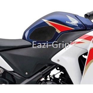 [EVO300BL] Eazi-Grip EVO Tank Grips for Honda CBR250R 2011 - 2013, clear or black (Black) - image 1