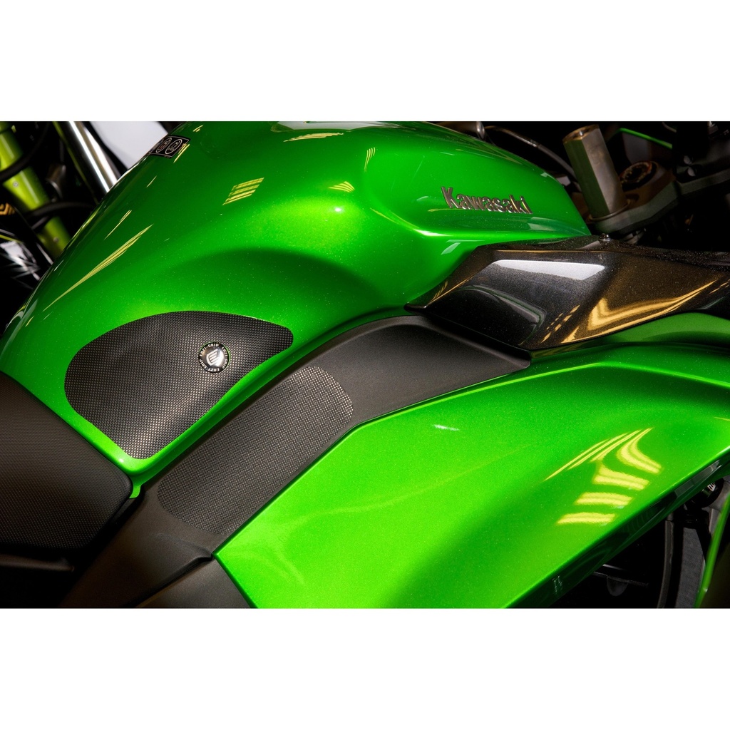 [EVO418BL] Eazi-Grip EVO Tank Grips for Kawasaki Ninja 1000, clear or black (Black) - image 1