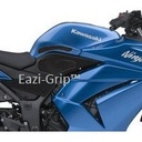 [EVO400BL] Eazi-Grip EVO Tank Grips for Kawasaki Ninja 250R 2008 - 2012, clear or black (Black) - image 1