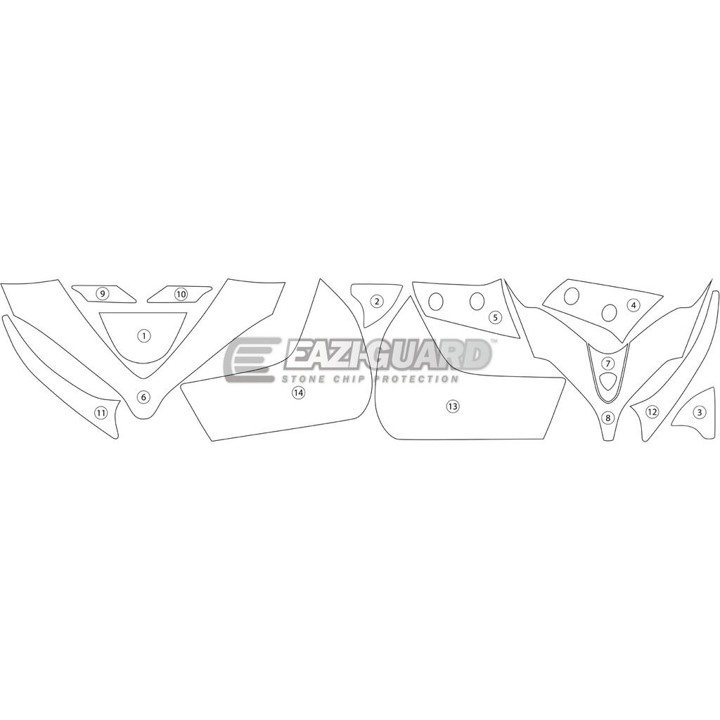 [GUARDDUC011] Eazi-Guard Paint Protection Film for Ducati Multistrada 1260 Pikes Peak, gloss or matte (Gloss) - image 1