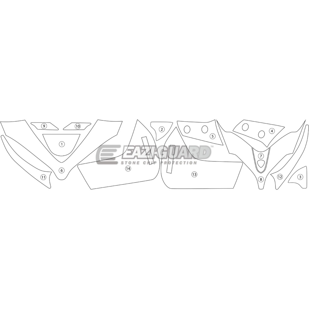[GUARDDUC010] Eazi-Guard Paint Protection Film for Ducati Multistrada 1260 1260S, gloss or matte (Gloss) - image 1