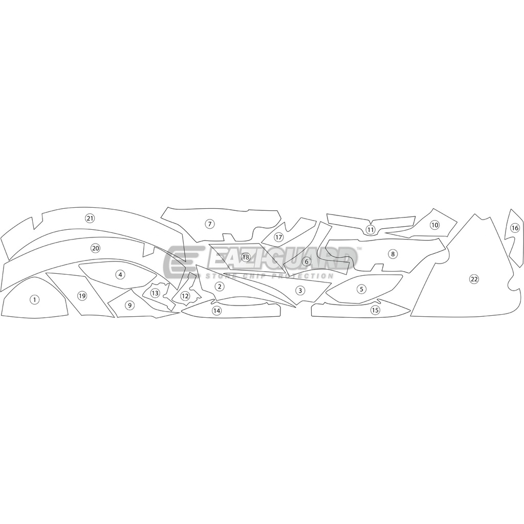 [GUARDYAM006] Eazi-Guard Paint Protection Film for Yamaha FJR1300A, gloss or matte (Gloss) - image 1