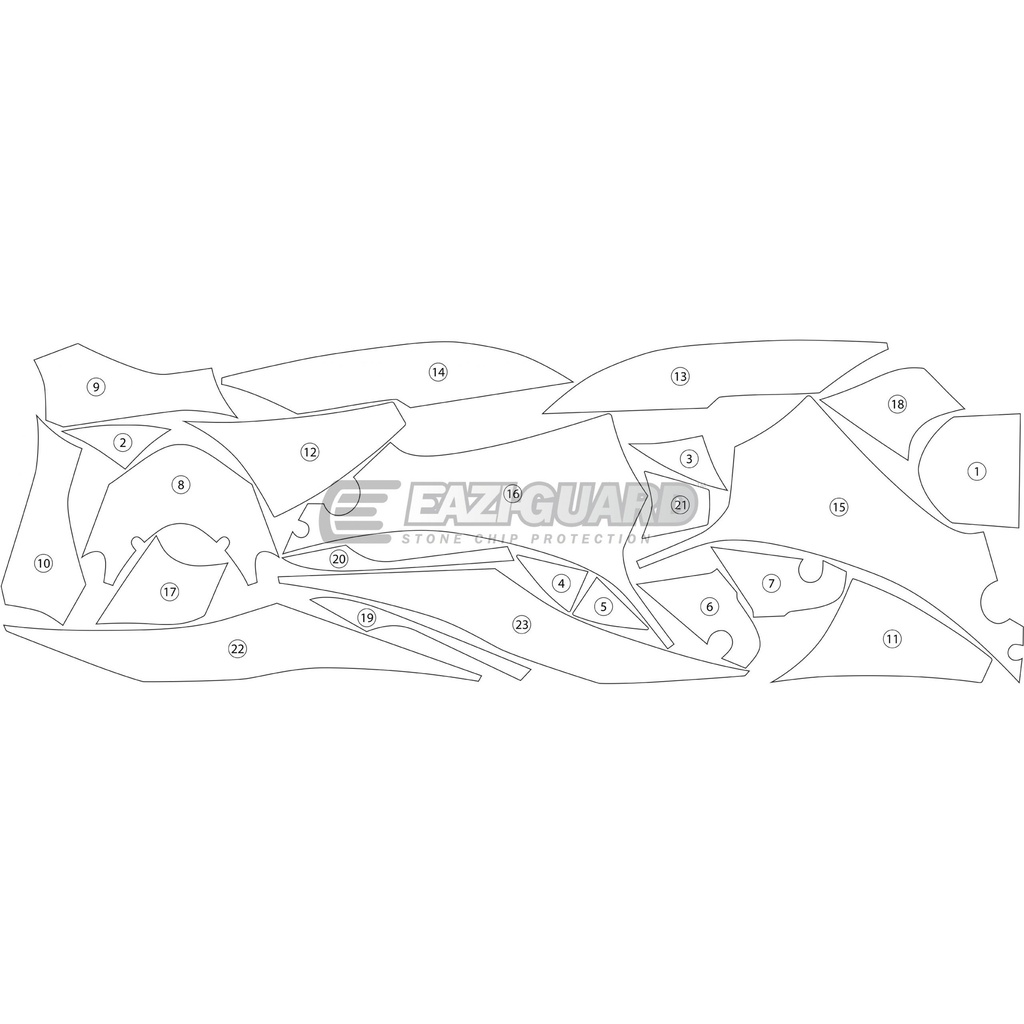 [GUARDSUZ004] Eazi-Guard Paint Protection Film for Suzuki GSX-R 1000, gloss or matte (Gloss) - image 1