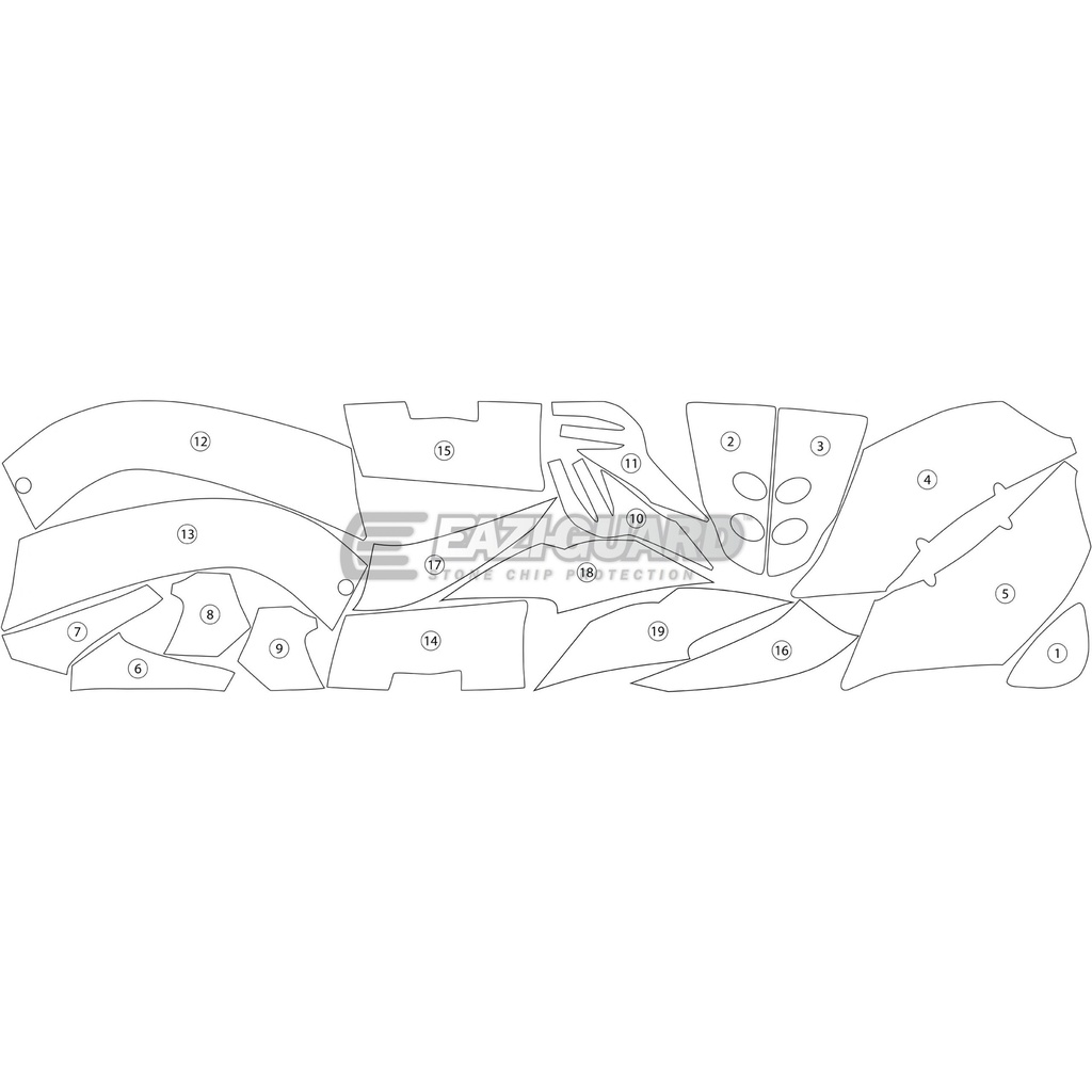 [GUARDDUC006] Eazi-Guard Paint Protection Film for Ducati Panigale 959, gloss or matte (Gloss) - image 1