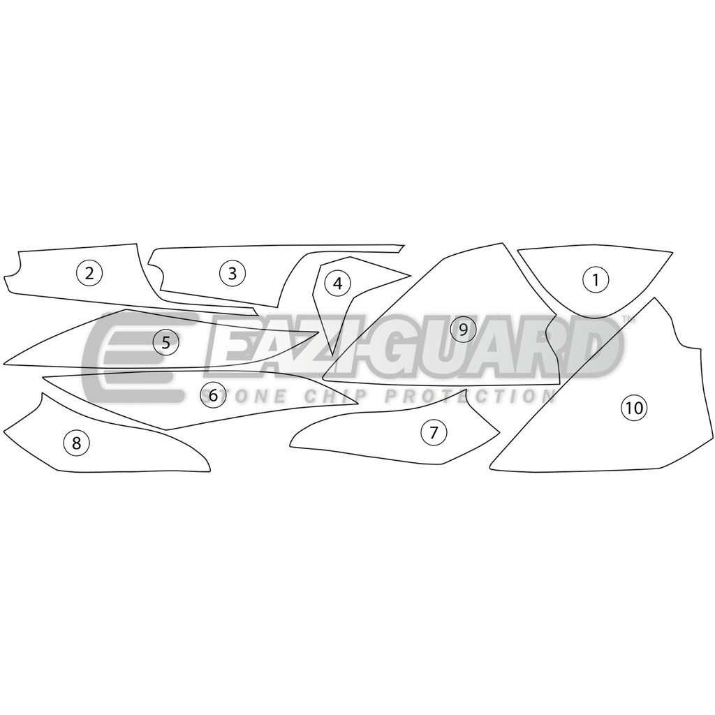 [GUARDBMW001] Eazi-Guard Paint Protection Film for BMW R1200GS 2014 - 2016, gloss or matte (Gloss) - image 2