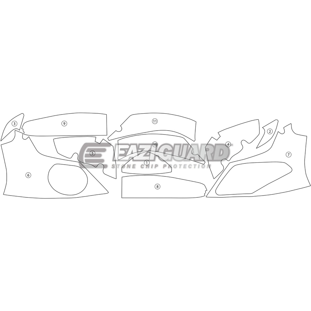 [GUARDBMW004] Eazi-Guard Paint Protection Film for BMW S1000RR HP4 2009 - 2014, gloss or matte (Gloss) - image 1