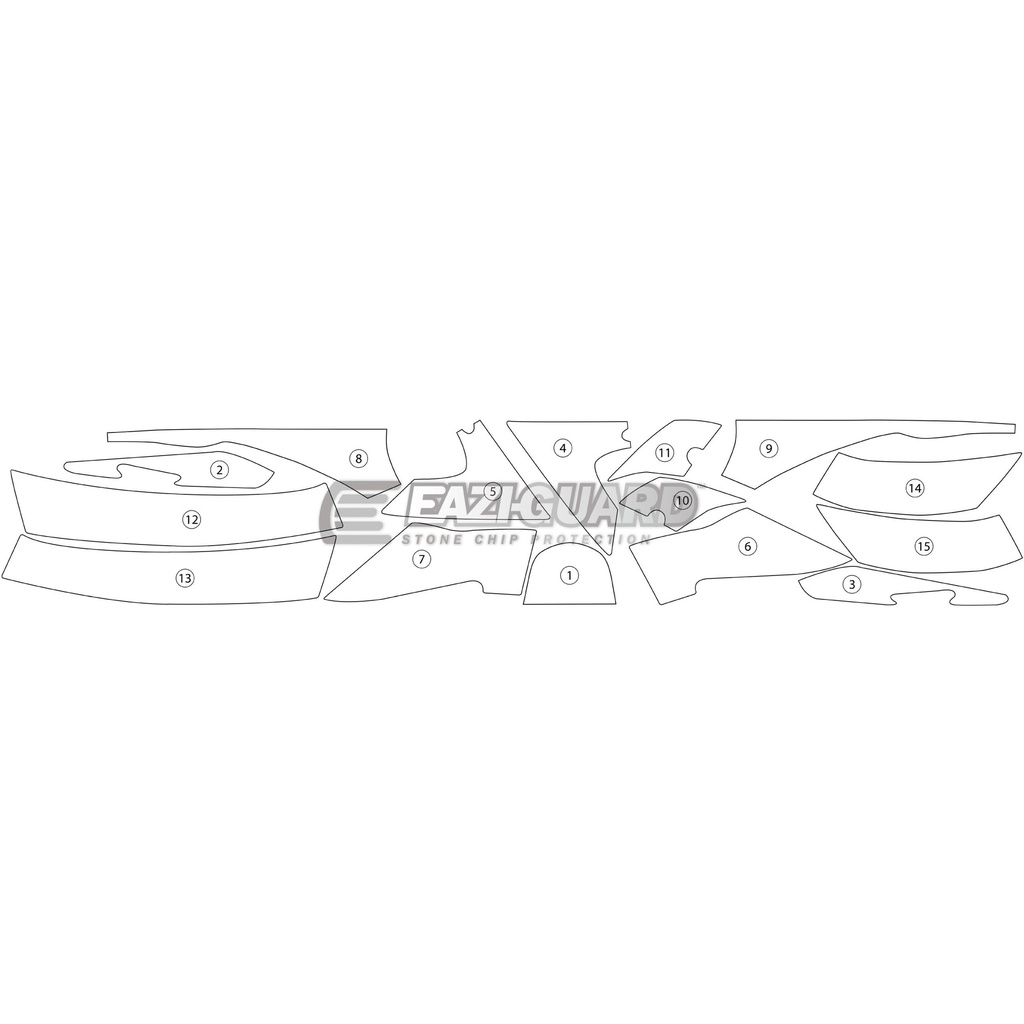 [GUARDTRI002] Eazi-Guard Paint Protection Film for Triumph Sprint GT 2010 - 2017, gloss or matte (Gloss) - image 1