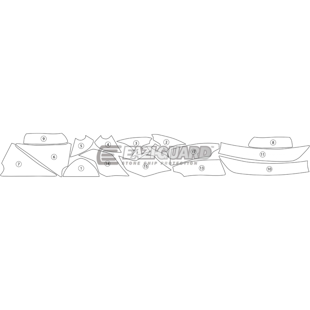 [GUARDYAM003] Eazi-Guard Paint Protection Film for Yamaha YZF-R6 2008 - 2016, gloss or matte (Gloss) - image 1