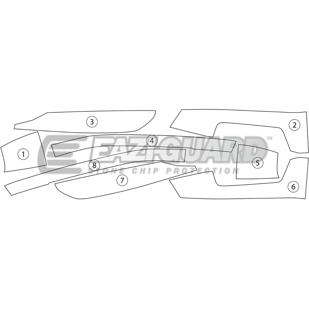 [PANNIERKAW001] Eazi-Guard Pannier Protection Film for Kawasaki Ninja Versys, gloss or matte (Gloss) - image 1
