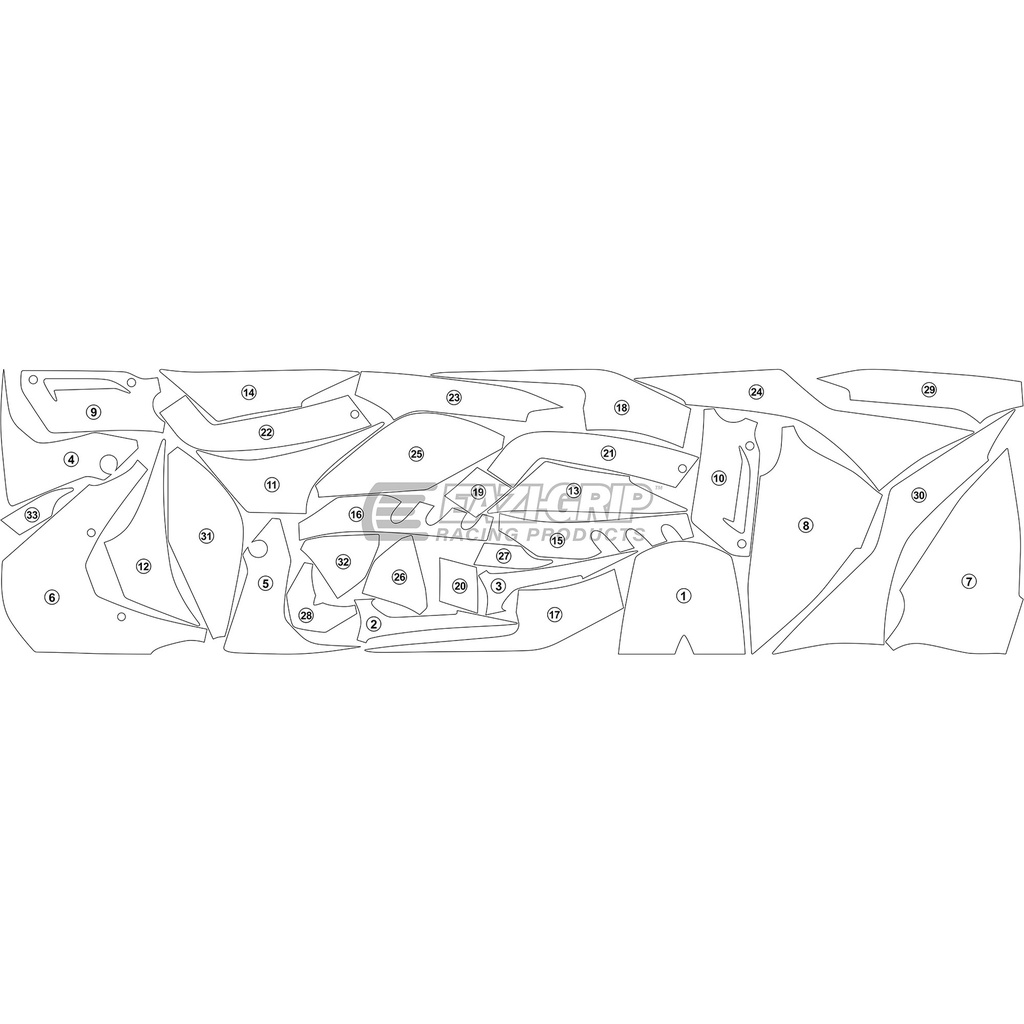 [GUARDHON011] Eazi-Guard Paint Protection Film for Honda CBR1000RR-R 2020 - 2023, gloss or matte (Gloss) - image 1