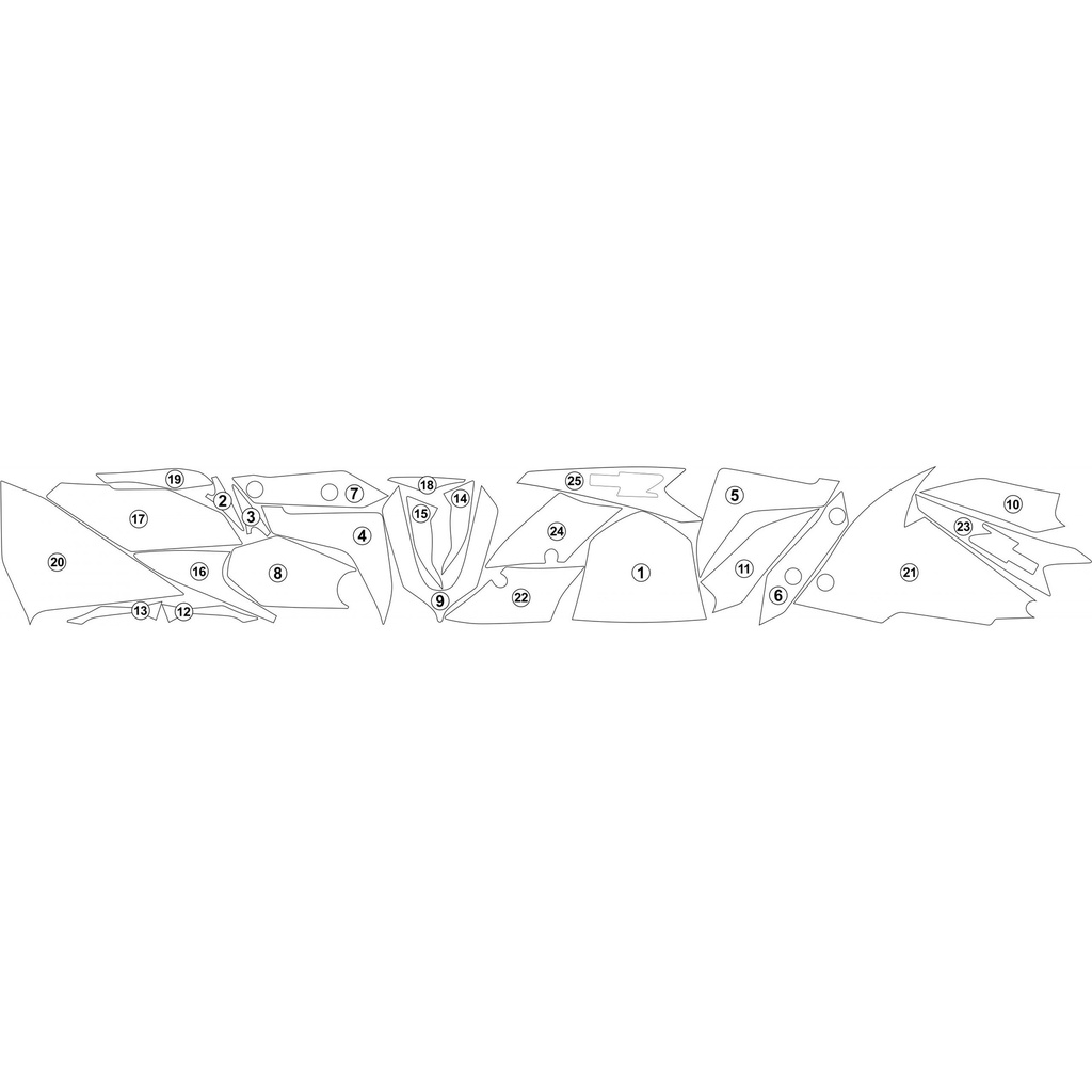[GUARDKAW022] Eazi-Guard Paint Protection Film for Kawasaki ZH2, gloss or matte (Gloss) - image 1