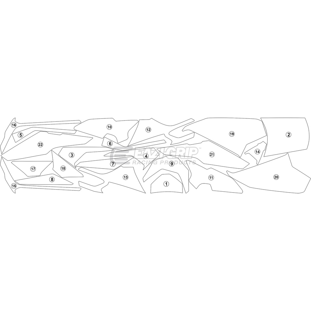 [GUARDHON013] Eazi-Guard Paint Protection Film for Honda Africa Twin Adventure Sports 2020, gloss or matte (Gloss) - image 1