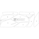 [PANNIERHON001] Eazi-Grip Pannier Protection Film for Honda Goldwing Tour (Gloss) - image 1