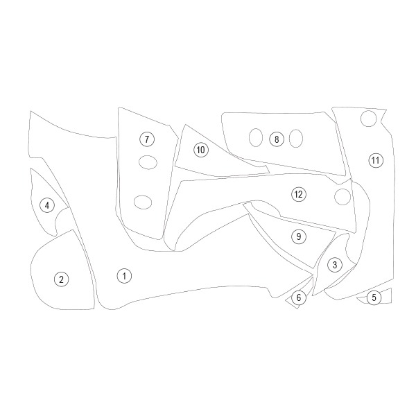 [GUARDDUC013] Eazi-Guard Paint Protection Film for Ducati Multistrada V4, gloss or matte (Gloss) - image 1