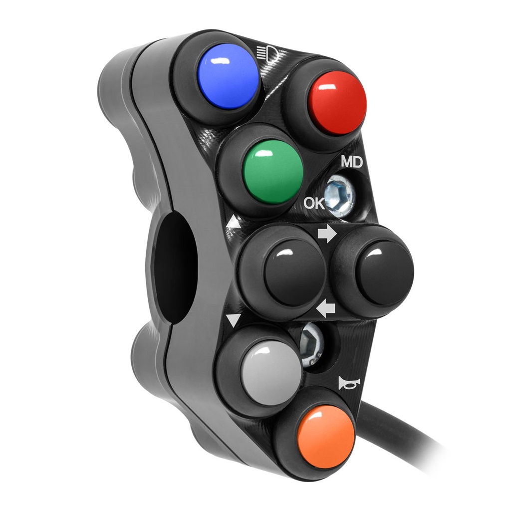[JPPSAP009RF-002] Jetprime LHS Handlebar Switch for Aprilia Tuono V4  / RR  / RF (Black) - image 2