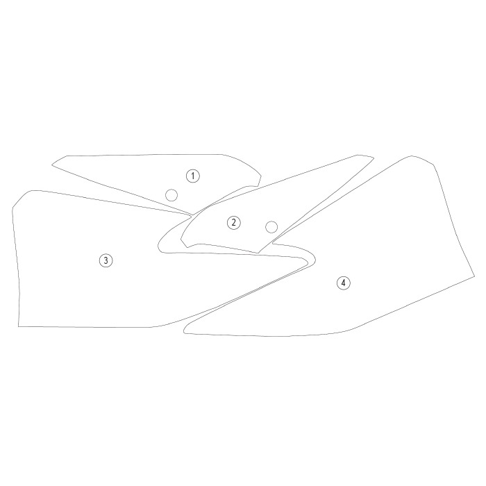 [GUARDKTM007] Eazi-Guard Paint Protection Film for KTM 1290 Super Duke R, gloss or matte (Gloss) - image 1