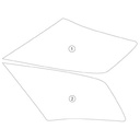 [PANNIERYAM001] Eazi-Grip Pannier Protection Film for Yamaha Tracer 9 GT (Gloss) - image 1