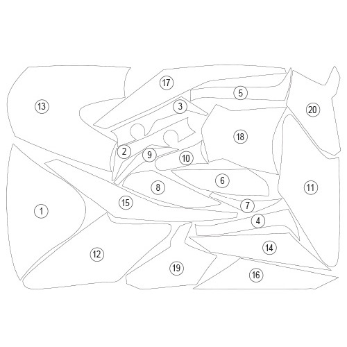 [GUARDTRI007] Eazi-Guard Paint Protection Film for Triumph Speed Triple 1200 RS, gloss or matte (Gloss) - image 1