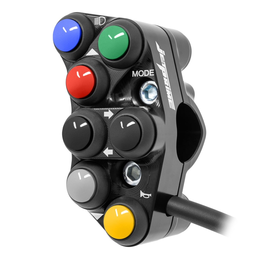 [JPPSDU020-001] Jetprime LHS Handlebar Switch for Ducati Panigale V4 (Black) - image 1