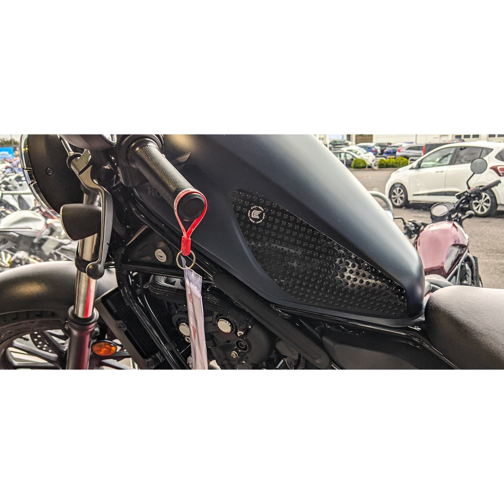 [PRO352BL] Eazi-Grip PRO Tank Grips for Honda CMX500 Rebel, clear or black (Black) - image 2