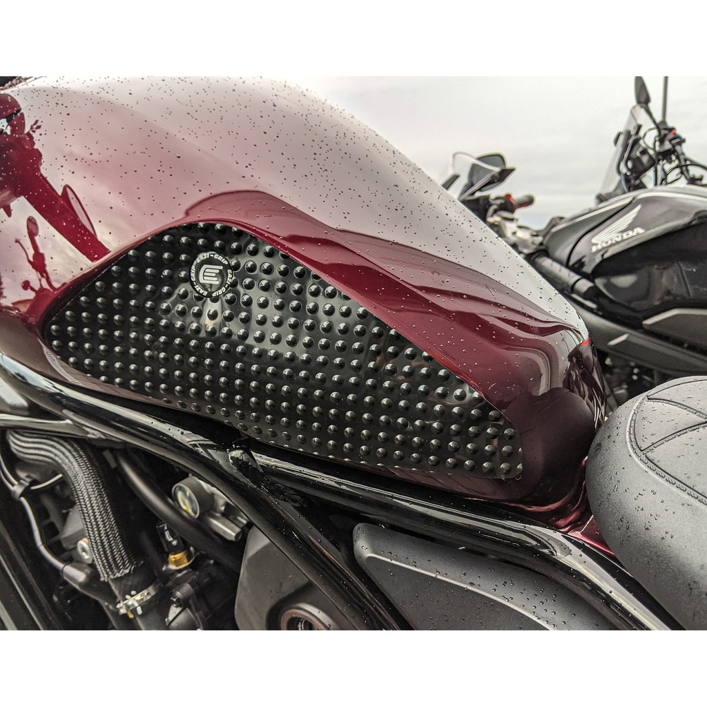 [EVO353BL] Eazi-Grip EVO Tank Grips for Honda CMX1100 Rebel 2021, clear or black (Black) - image 1