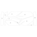 [PANNIERHON003] Eazi-Grip Pannier Protection Film for Honda Goldwing Tour (Gloss) - image 1
