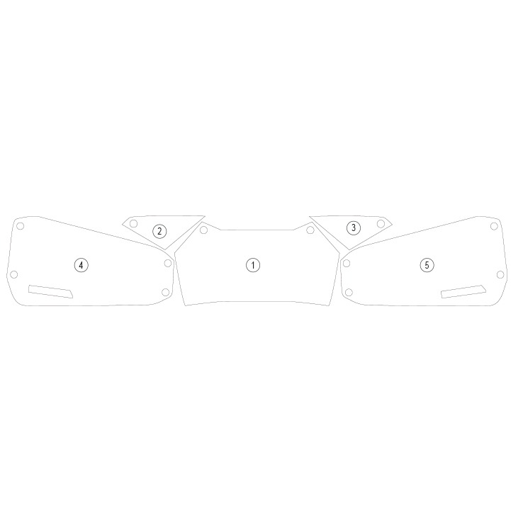 [PANNIERHON004] Eazi-Grip Pannier Protection Film for Honda NT1100 (Gloss) - image 1