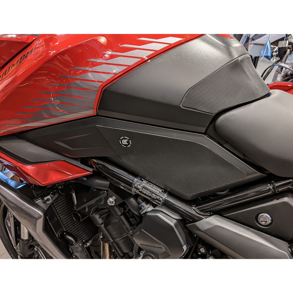 [PRO822BL] Eazi-Grip PRO Tank Grips for Triumph Tiger Sport 660, clear or black (Black) - image 2