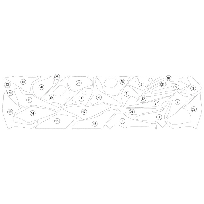 [GUARDTRI012] Eazi-Guard Paint Protection Film for Triumph Tiger Sport 660, gloss or matte (Gloss) - image 1
